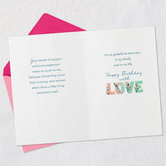 Grateful to Have You Birthday Card for Aunt