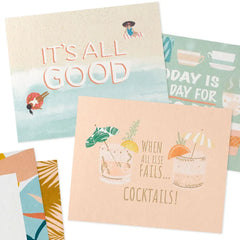 Tropical Garden Memo Cube With Note Pads and Note Cards