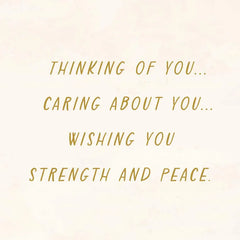 Comfort, Support and Caring Prayers Encouragement Card