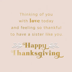 A Grateful Heart Thanksgiving Card for Sister