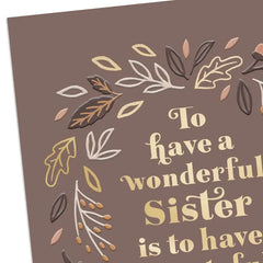 A Grateful Heart Thanksgiving Card for Sister