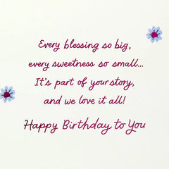 We Love Every Part of Your Story Birthday Card for Daughter