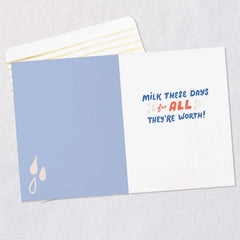 So Pumped for You New Baby Congratulations Card