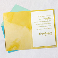 So Proud, So Loved Graduation Card for Daughter