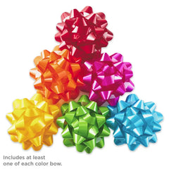 Assorted Bright Colors 36-Pack Gift Bows