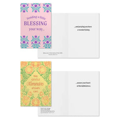 Bright Patterns Assorted Religious Encouragement Cards, Box of 12