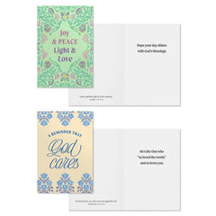 Bright Patterns Assorted Religious Encouragement Cards, Box of 12