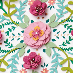 Handcrafted Flowers Blank Card