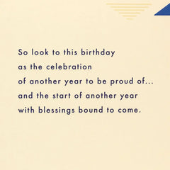 Another Year of Blessings Birthday Card for Son