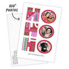 Ho, Ho, Ho Flat Christmas Photo Card