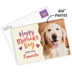 Bright Ombré and Hearts Custom Mother's Day Card
