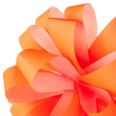 6" Bright Orange Gift Bow