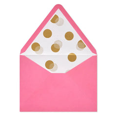 Bright Pink Designed Envelopes, Pack of 10