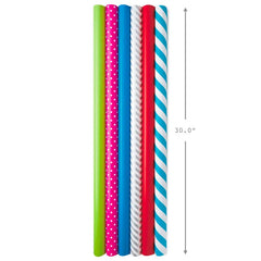 Bright and Bold 6-Pack Wrapping Paper, 180 sq. ft. total
