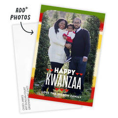 Bright and Bold Flat Kwanzaa Photo Card