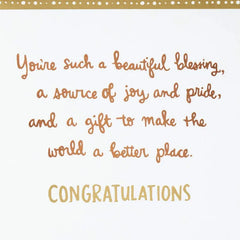 A Source of Joy and Pride Graduation Card for Her