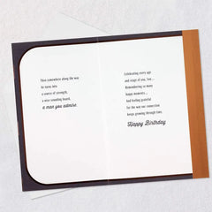 Our Connection Keeps Growing Birthday Card for Son