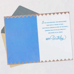 You Fit in Perfectly Birthday Card for Son-in-Law