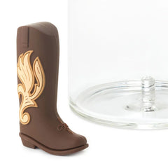 Charmers Cowboy Boot Silicone Charm, 2" H