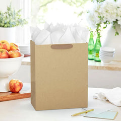 13" Kraft Paper Large Gift Bag