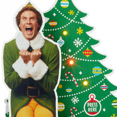Elf Buddy the Elf™ 3D Pop-Up Christmas Card With Sound and Light