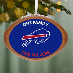 NFL Buffalo Bills Football Personalized Ornament, Custom Text