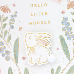 Hello Little Wonder New Baby Card for Girl