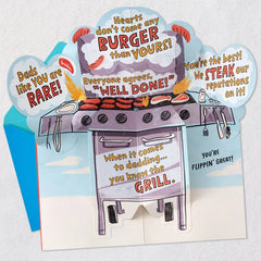 A Day of Thrills, Chills and Grills Pop-Up Birthday Card for Dad