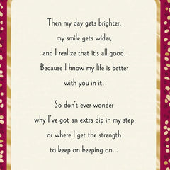 Life Is Better With You Birthday Card for Wife From Husband