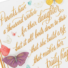 The Life You've Made Birthday Card for Daughter From Parents