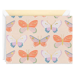 Butterfly Pattern Blank Notes, Pack of 10
