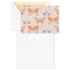 Butterfly Pattern Blank Notes, Pack of 10