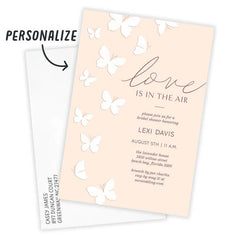 Love Is in the Air Flat Wedding Shower Invitation