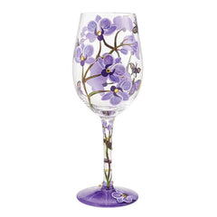 Lolita Butterfly Jubilee Handpainted Wine Glass, 15 oz.