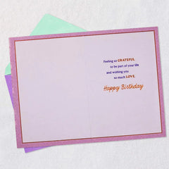Grateful for You Birthday Card for Goddaughter