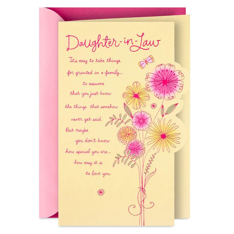 You're So Special and Loved Birthday Card for Daughter-in-Law