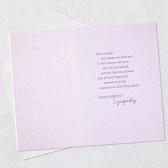 Marjolein Bastin Comfort and Peace Sympathy Card for Loss of Mother