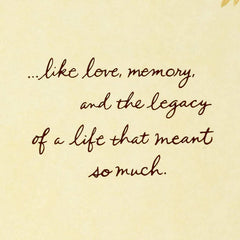 Their Love and Legacy Will Never End Sympathy Card