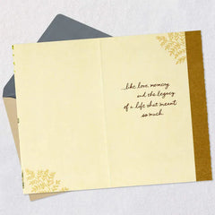 Their Love and Legacy Will Never End Sympathy Card