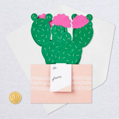 Cactus Looking Sharp 3D Pop-Up Card