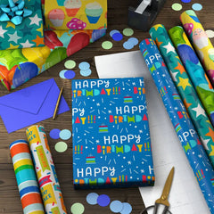 Cake Break 6-Pack Wrapping Paper Assortment, 180 sq. ft.