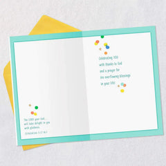 Celebrating You With Thanks to God Religious Birthday Card