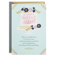 A Wonderful Day Wedding Card for Niece and Her Husband