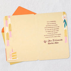 Count Your Blessings Spanish-Language Religious Birthday Card