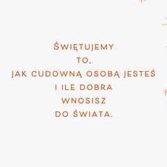 You're Wonderful Polish-Language Birthday Card