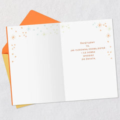 You're Wonderful Polish-Language Birthday Card