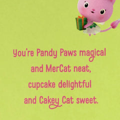 Gabby's Dollhouse Cat-titude Birthday Card with Stickers