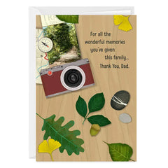 Thanks for All the Memories Custom Father's Day Card