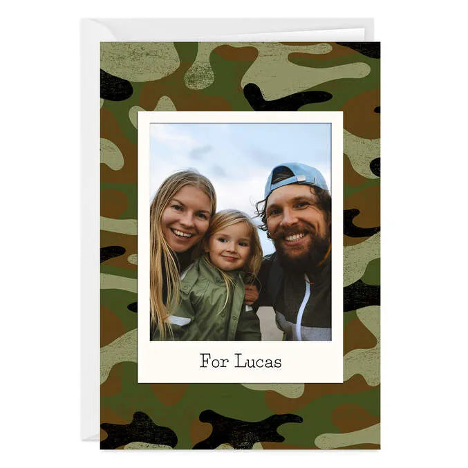 Camo Design Custom Card