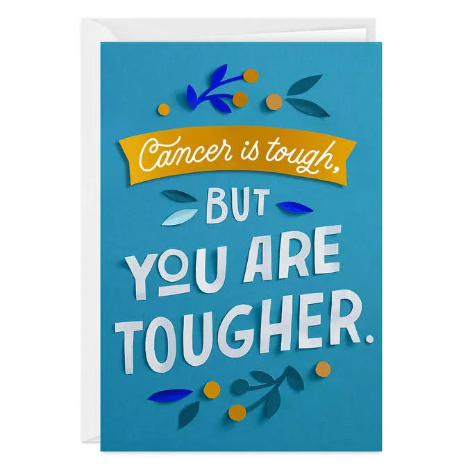 You're Tougher Than Cancer Custom Encouragement Card